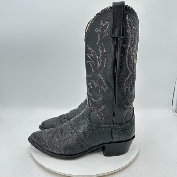Dan Post Men Size 8.5 EW 16746 Gray Charcoal Leather Cowboy Western Boot - Picture 1 of 13